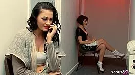 model carla mai seduces to fuck publicly at casting