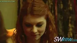 all swinger hands on a petite 18+ ginger babe to make her cum and moan