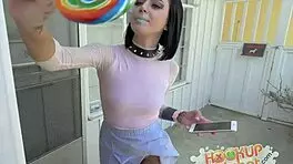 cute internet girl cant stop puking on cock