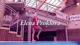 proklova takes off bikini and swims underwater