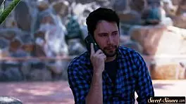 Tattooed Young Woman Rides In Fantasy Roleplay.