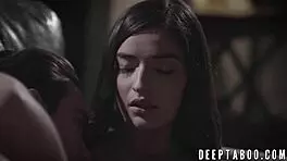 Teen Emily Willis bravely takes a big cock deep in her wet pussy