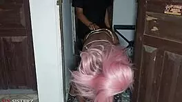 My husband had no idea about the big black cock fucking me doggystyle, leading to wet cumshot with asian bbw.