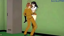 Want to see Saber and Rin fuck Shirou?