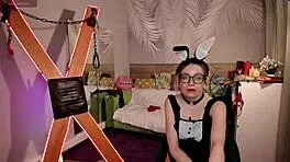 Blonde couple dances in bedroom streams