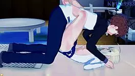Want to see Saber and Rin fuck Shirou?