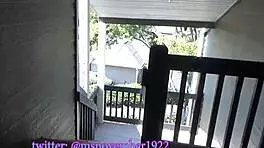 Ebony teen sucks stepdad's BBC outdoors