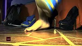 Teen Masturbates in Underwear Competition, Cumming Hard