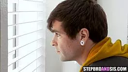 Cute Lesbian Stepsisters Feel Intense Pleasure As Banged By Stepbrother