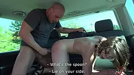 Cute Hippies Teen Banged In Van Speeding Thru Prague Center