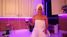 Hot babe has an interview and gets so horny during casting