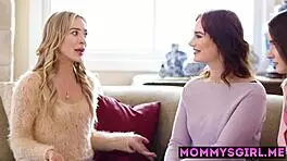 stepmom siri dahl and teen hazel moore team up with sexy babysitters aiden ashley and victoria voxxx
