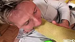 do those fishnets lead to a foot fuck?