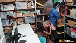 Skinny EBONY teen 18+ incluencer GETS FUCKED hard and rough