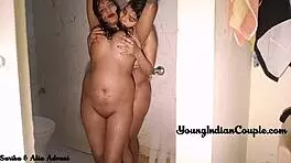 Sarika and Alia Advani dive into lesbian shower sex