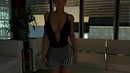 Edwina masturbates with anal toys and cums on her soles