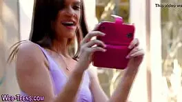 Spex teen 18+ lesbians licking each other passionately