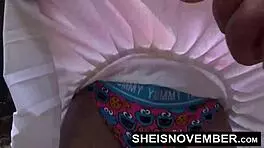 Young black girl rides big dick after ass spanking 😏