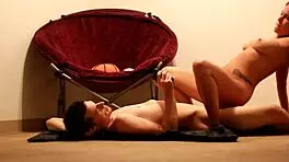 Living Room Sex Last Video Just From A Standing Camera Behind The Scenes