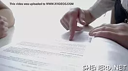 Teen Gives Oral Service and Ride to Nerd