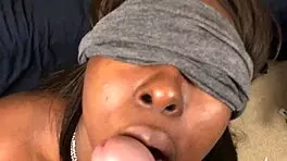 does this black teen suck white dick for a facial?
