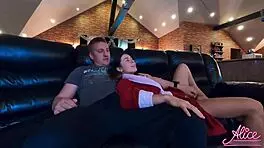 Busty Babe Sucks My Cock! Hard Pussy Fuck!