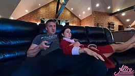 Busty Babe Sucks My Cock! Hard Pussy Fuck!