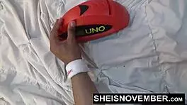 Young black girl rides big dick after ass spanking 😏