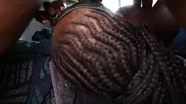 young african couple explores bdsm bondage with intense play