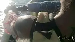 Having Fun With Jet Ski And Beach Activities