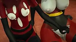 Violet Parr Gets Creampied By Helen!