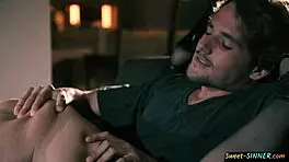 gorgeous blonde gets spanked then styled