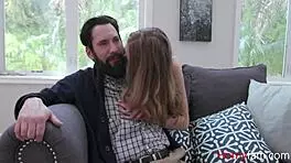 Audrey Hempburne Bangs Dad to Spite Stepmom in Taboo Clash