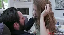 Audrey Hempburne Bangs Dad to Spite Stepmom in Taboo Clash