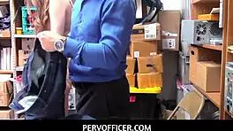 Pervofficer - Lp Officer Spreads Tali Dova's Legs And Bangs Her Hairy Pussy With Huge Rod