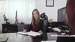 new assistant millie morgan and vanna bardot learn freeuse rules at the office