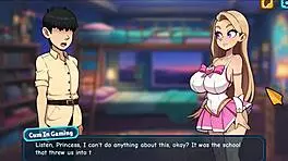 Princess Sophia Strips Naked In Bratty Hentai Game