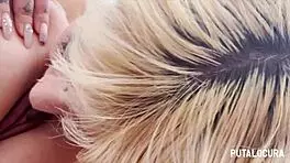 trio swallowing cum from small cocks of linda del sol and deede