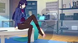 Komi Pleasures Only By Footjob