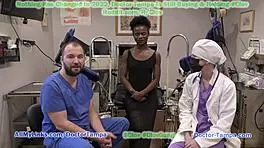 becomin’ doctor tampa while rina arem gets that embarrassin’ gyno exam... stacy shepard helpin’ out!