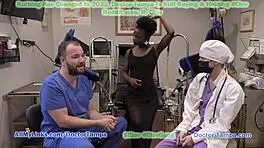 becomin’ doctor tampa while rina arem gets that embarrassin’ gyno exam... stacy shepard helpin’ out!