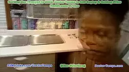 becomin’ doctor tampa while rina arem gets that embarrassin’ gyno exam... stacy shepard helpin’ out!