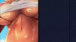 Asaka's summer beach sex party explodes with curvy teen 18+ hentai action