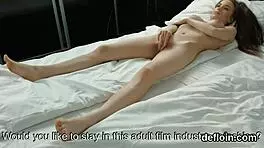 Fervid sweetie curiously spreads wet slit and gets deflorated gently