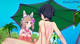 maho, karin, and yuuki have intense sex in princess connect re dive hentai 😍