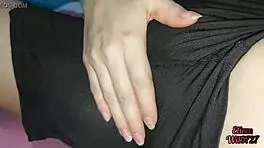 Suggestive-Neutral xxx desi stepdaughter shows off cute big pussy while alone at home