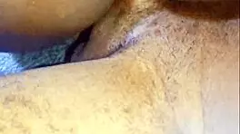 Man, caught masturbating and got slammed by big ass for creampie!