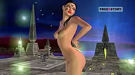 animated 3d cartoon porn shows indian teen 18+ striking sexy poses in wild hentai positions