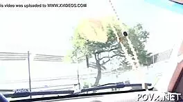 Lustful babe takes a shower and then enjoys sexy sex?