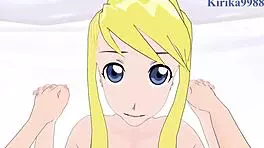 winry rockbell and riza hawkeye get into some intense sex in this fullmetal alchemist pov hentai.